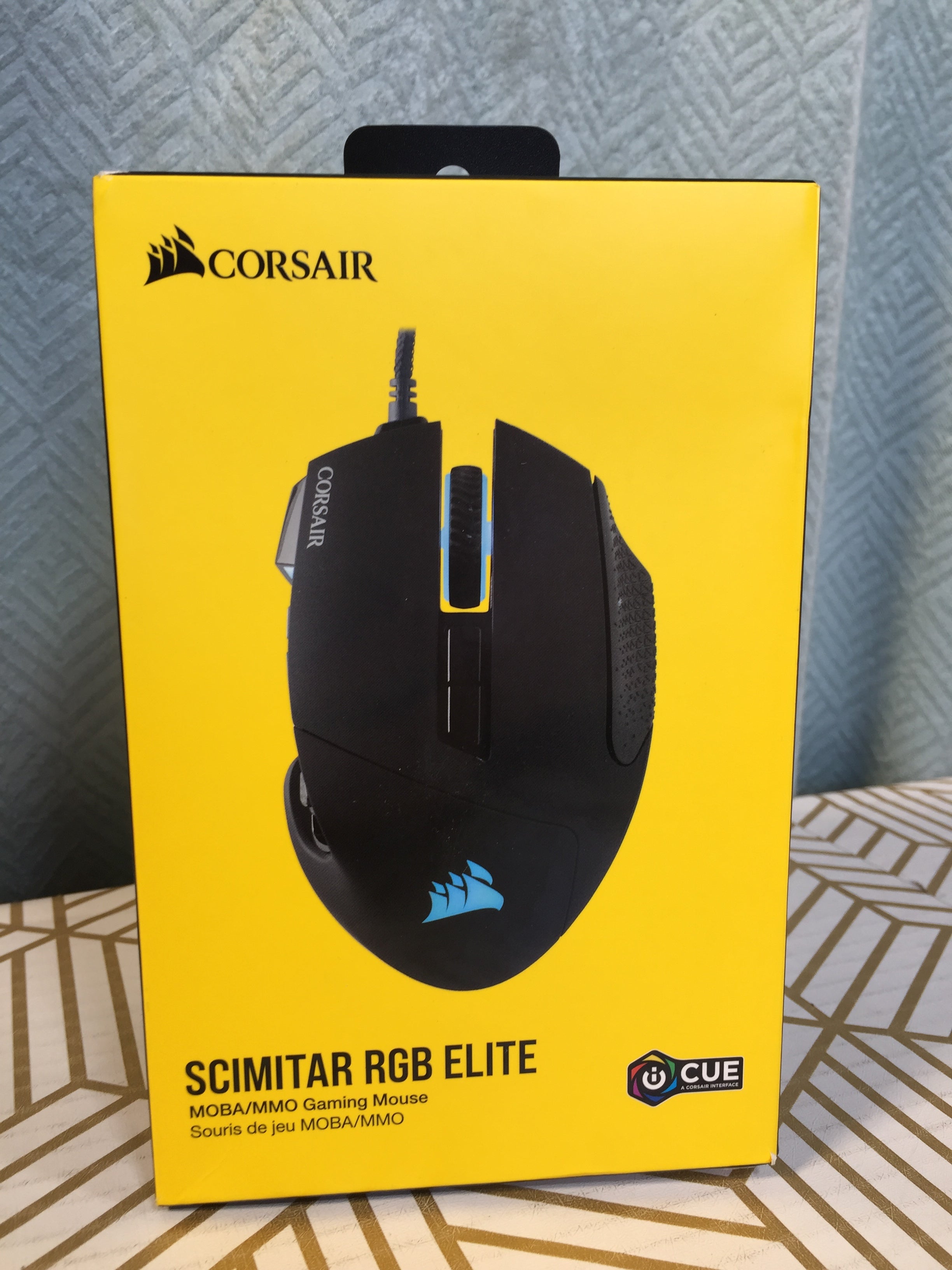 Corsair Scimitar RGB Elite, Gaming Mouse Black, Backlit RGB LED 18000 DPI, Optical (7761884512494)